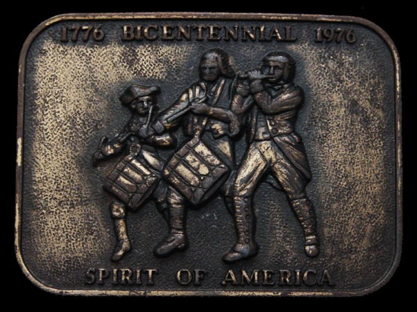 HL11169 VINTAGE 1970s **SPIRIT OF AMERICA** BICENTENNIAL BUCKLE