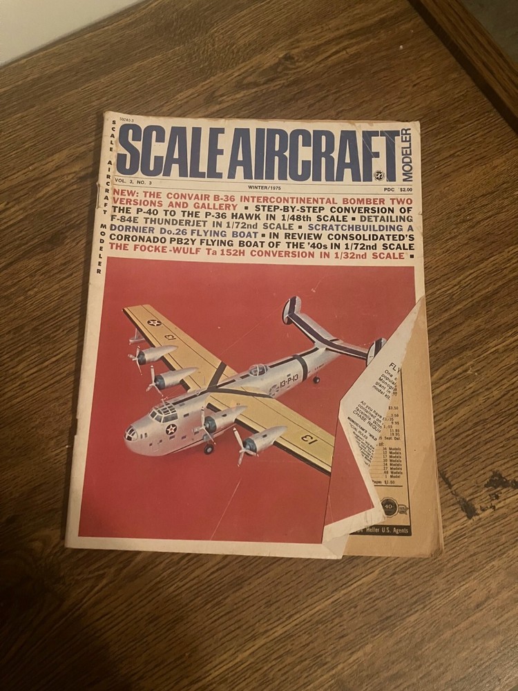 Vintage Back Issue of Scale Aircraft Magazine - Winter 1975