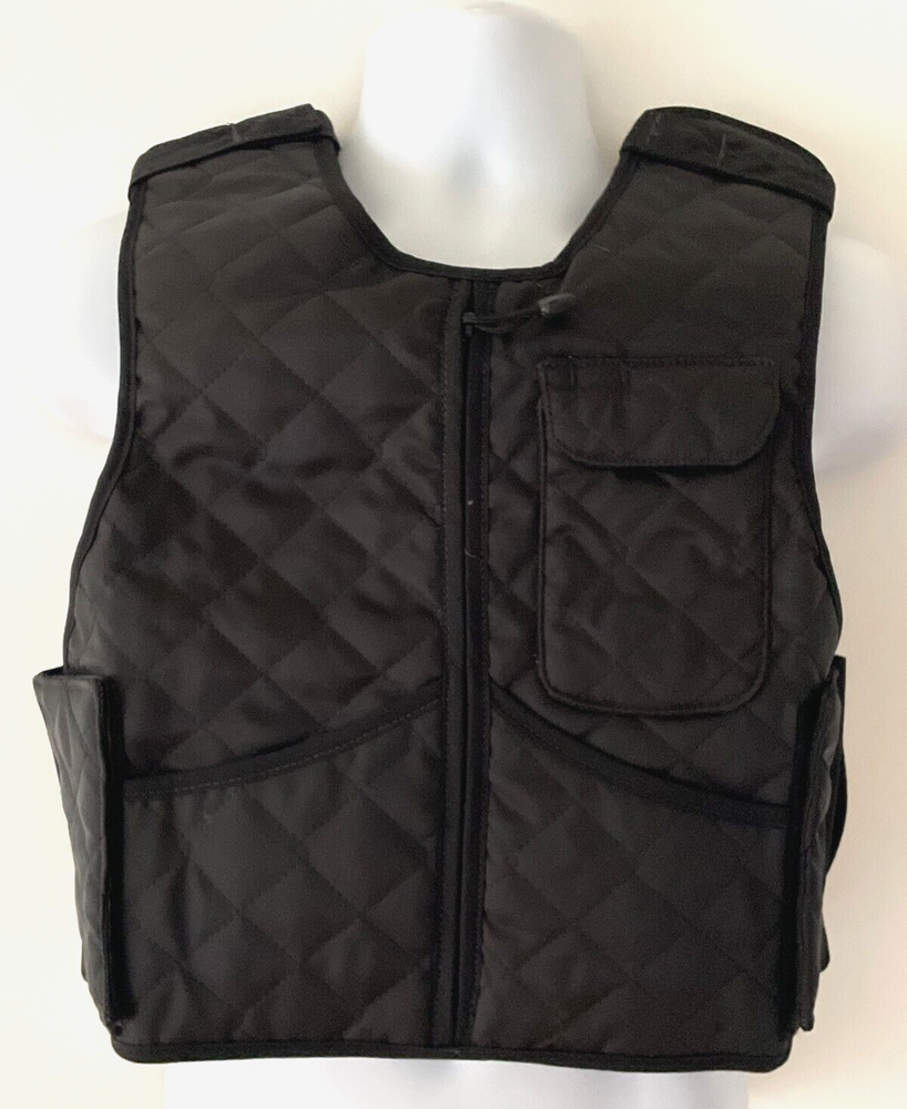 ABA Quilted Concealable Armor Carrier Front Zip XS Black 1712-2213-image