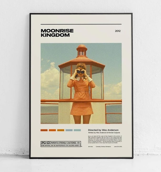 Moonrise Kingdom / Mid Century Movie Poster