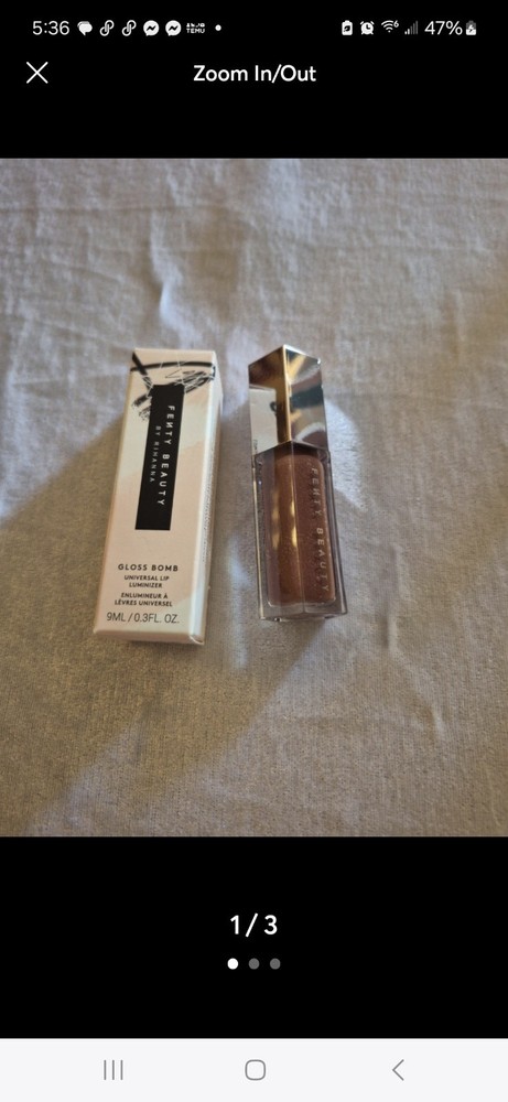 FENTY BEAUTY Gloss Bomb Lip Gloss in Hot Chocolit Shade