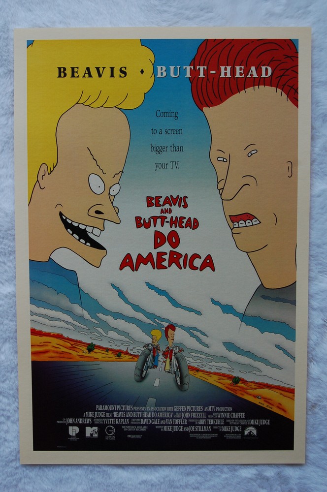 Beavis and Butthead Do America #1 Lobby Card Movie Poster