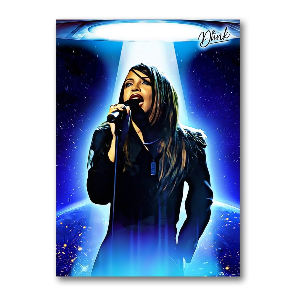 Aaliyah Earth's Finest Sketch Card Limited 01/30 Dr. Dunk Signed-image