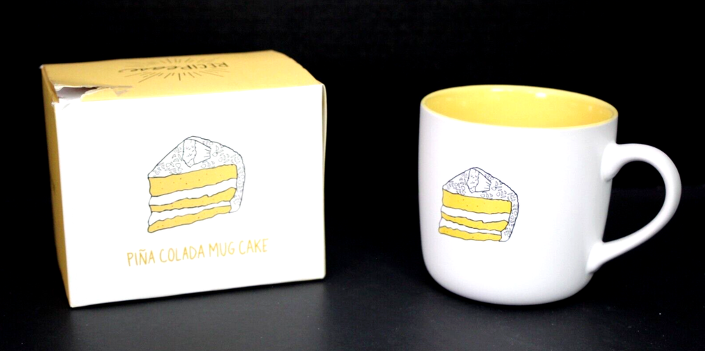 About Face Designs ~ RECIPease Pina Colada Mug Cake ~ 15.5 ounce Coffee Cup NIB-image