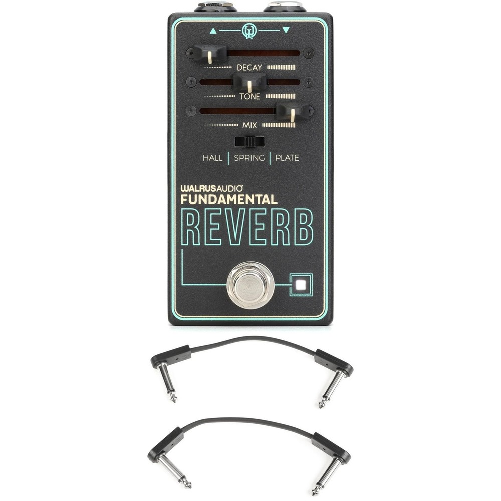 Walrus Audio Fundamental Reverb Pedal with EBS Patch Cables