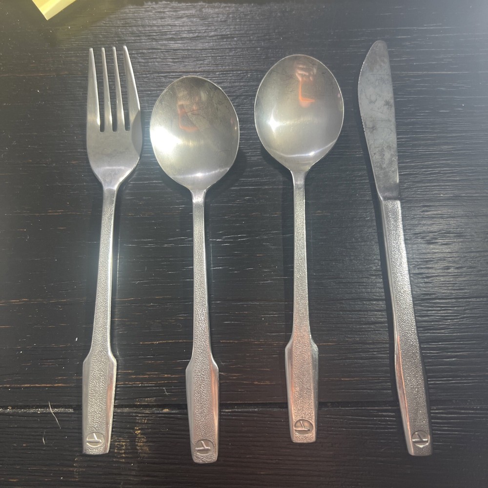 Vintage Eastern Airlines Abco Silverware Set of 4 Pieces  -image