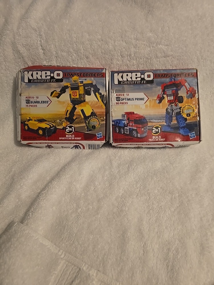 KRE-O Transformers Optimus Prime + Bumblebee 2010 Building Figures (New)