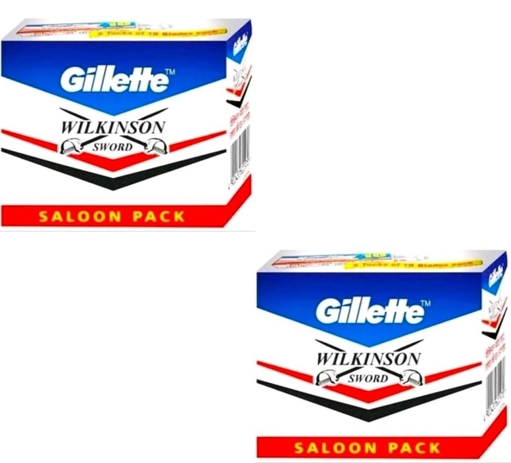 Gillette Wilkinson Sword Double Edge Razor Blades - 100 Blades