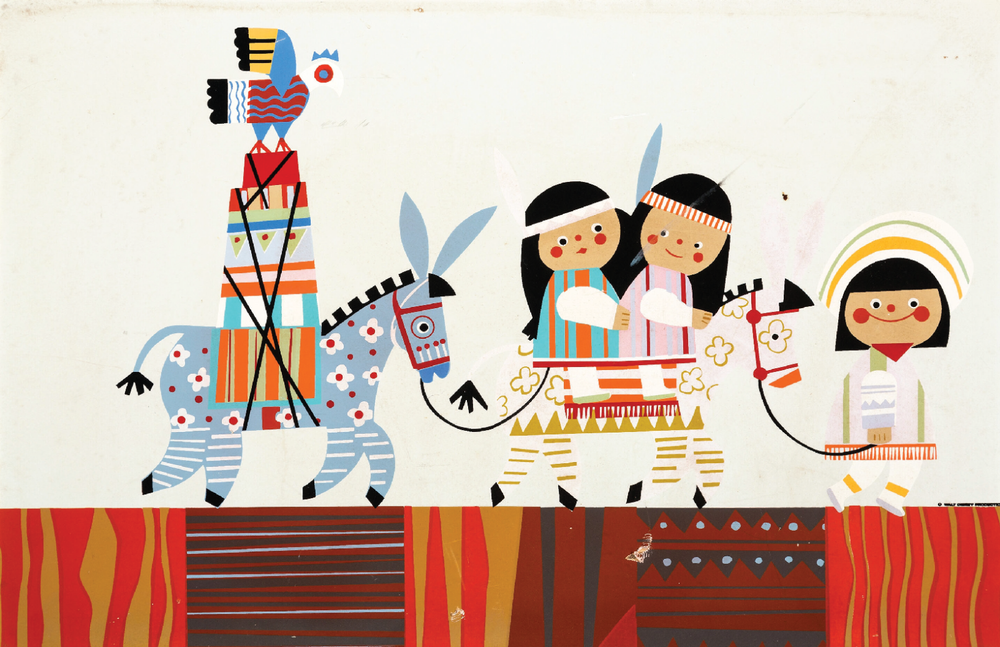 Mary Blair Disney Contemporary Hotel Kids Art Print 13x19 Matte Poster