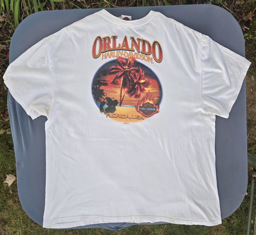 Harley Davidson Shirt Men's 3XL ORLANDO FLORIDA USA 2010 Motorcycle Shirt