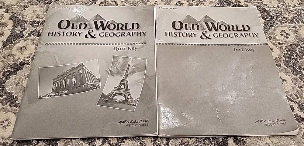 Abeka 5th Grade Old World History Geography Test Quiz Key Teacher Edition-image