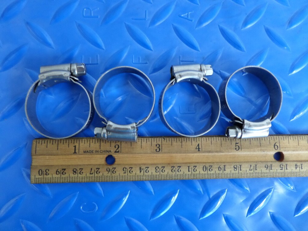 316 Stainless Steel ABA Hose Clamps #12 22-32mm Set of 4-image