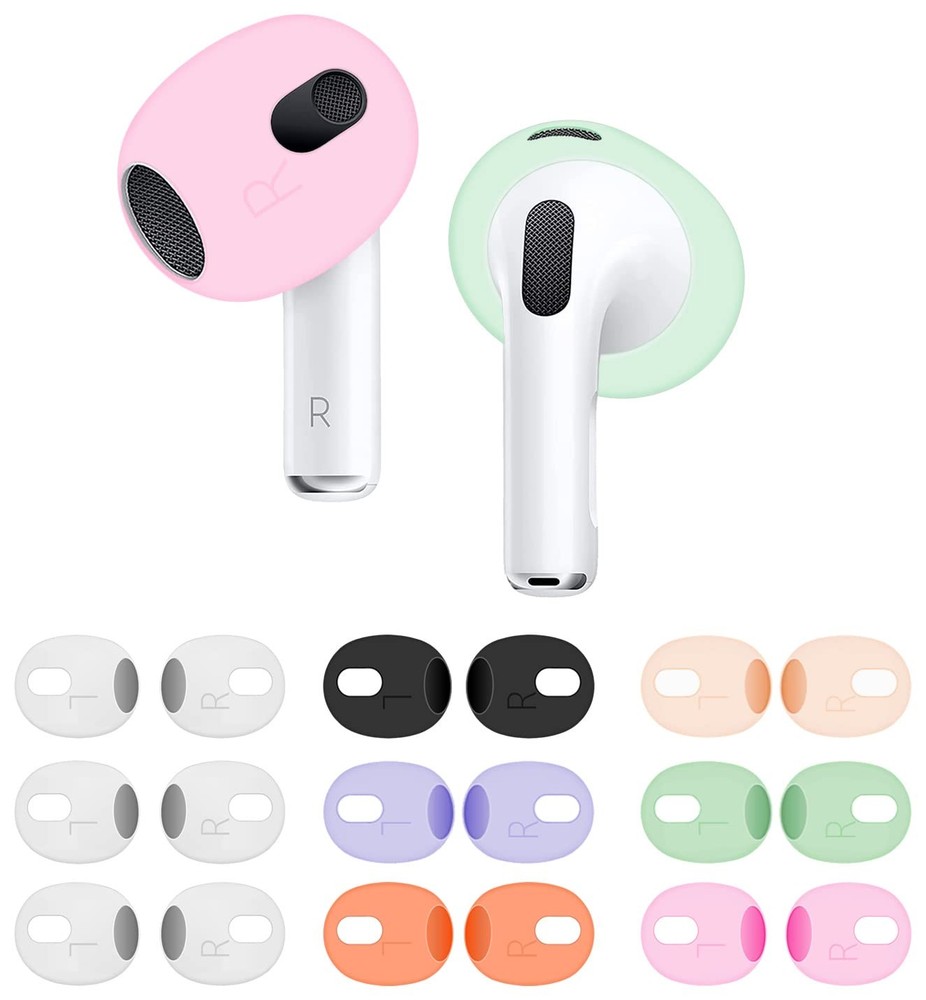 9 Pairs (Fit in Case) Ear Tips Compatible with AirPods 3rd, Replacement Ultra...