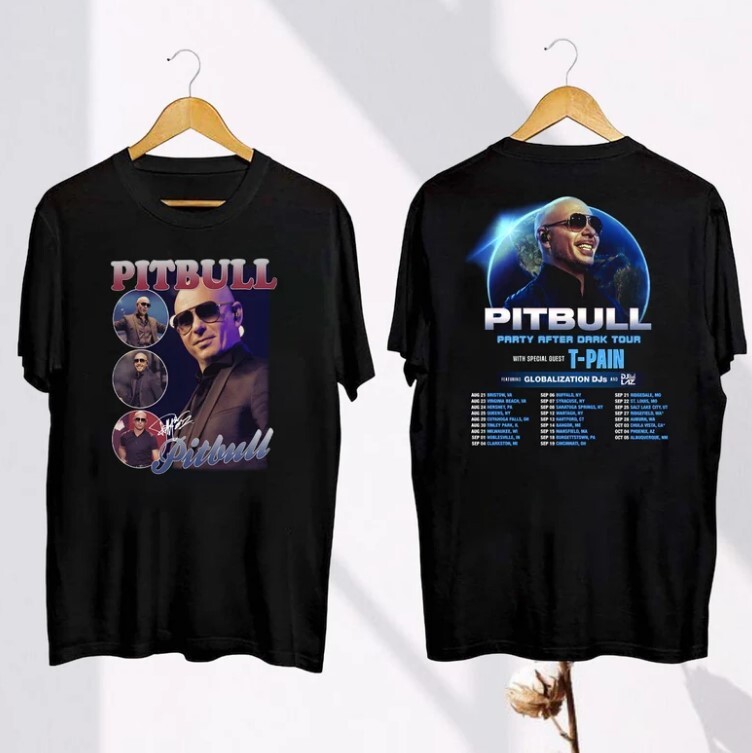 Pitbull 2024 Concert Shirt, Pitbull Party After Dark Tour 2024 T-Shirt, Pitbull