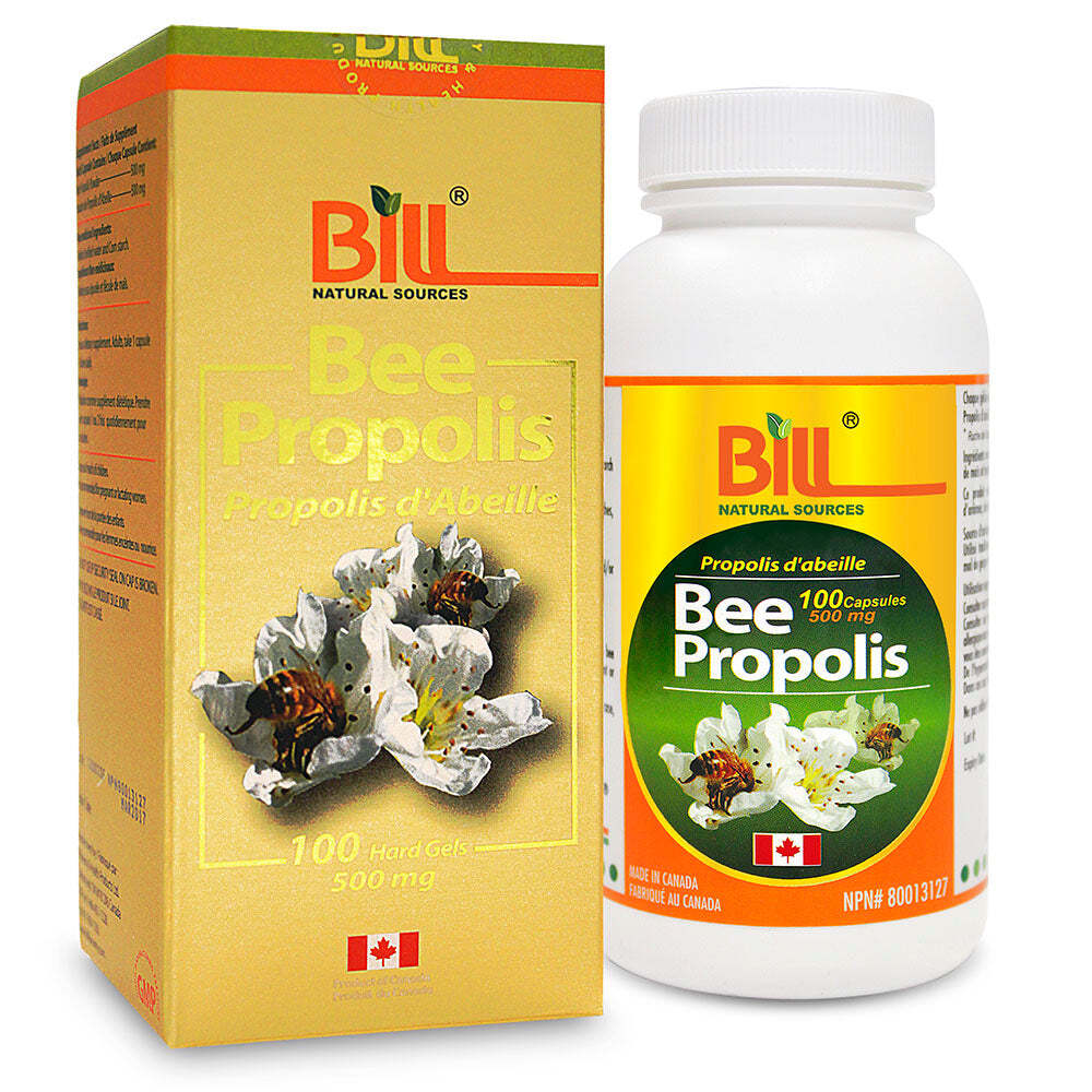 Bill Natural Sources Propóleo de Abeja 500 mg Refuerzo Inmune Natural 100 Cápsulas NUEVO-image