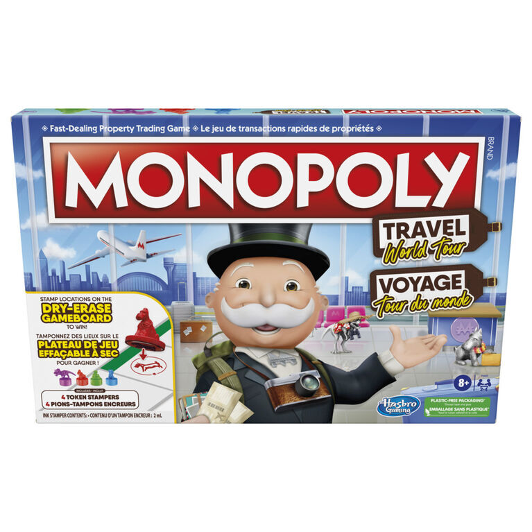 Hasbro Monopoly Travel World Tour Board Game