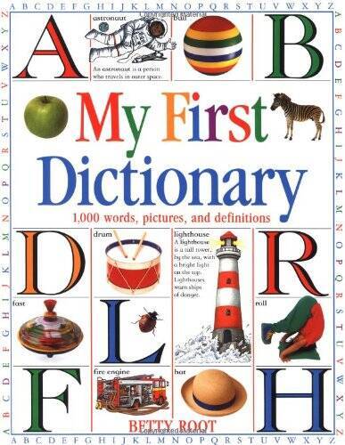 DK Games My First Dictionary with 1,000 Words Pictures and Definitions - Excellent Condition