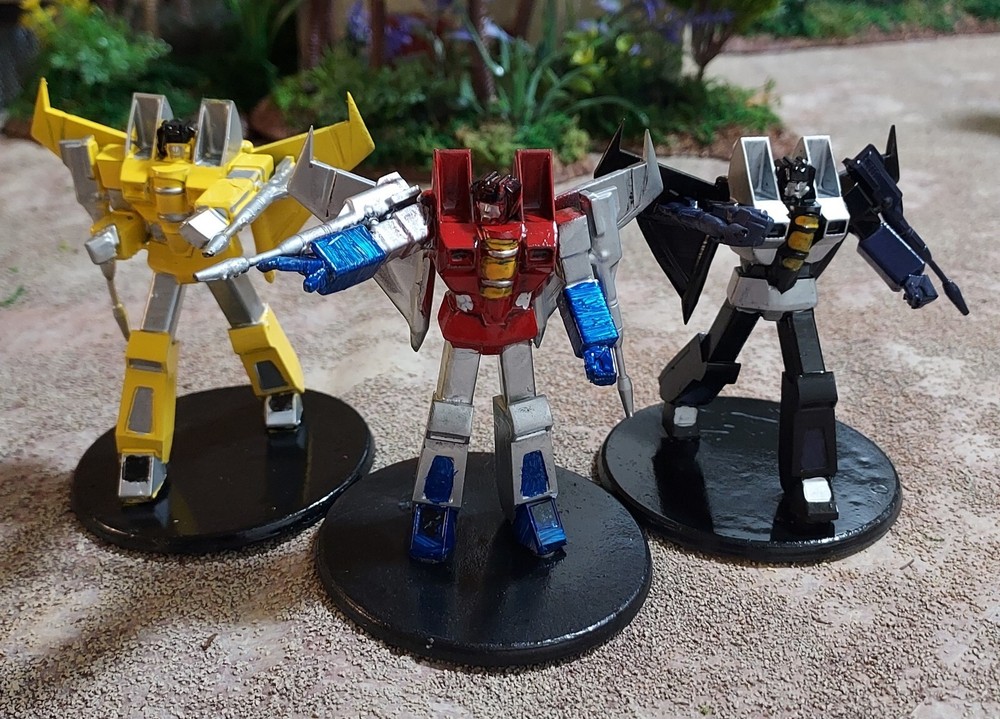 Transformers Miniatures Set of 3 Decepticon Seekers @ 1:64 UNPAINTED For RPG