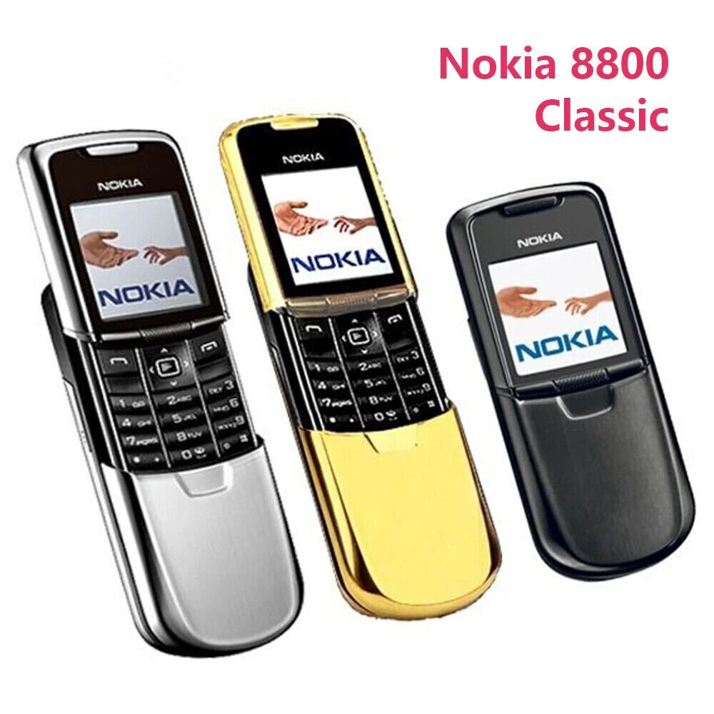 Nokia 8800 Unlocked Classic GSM Phone with Bluetooth FM Radio MP3  