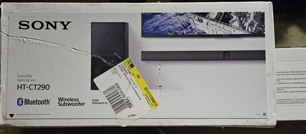 Sony SA-CT290 2.1 Channel Sound Bar SA-WCT290 Subwoofer Bluetooth System