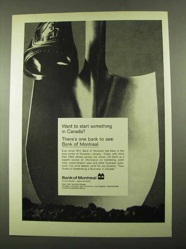 1969 Bank of Montreal Ad - Start Something