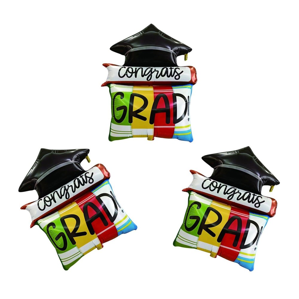 Dzrige Graduation Cap Balloons Grad Hat Balloons Congrats Grad Mylar Foil Bal...