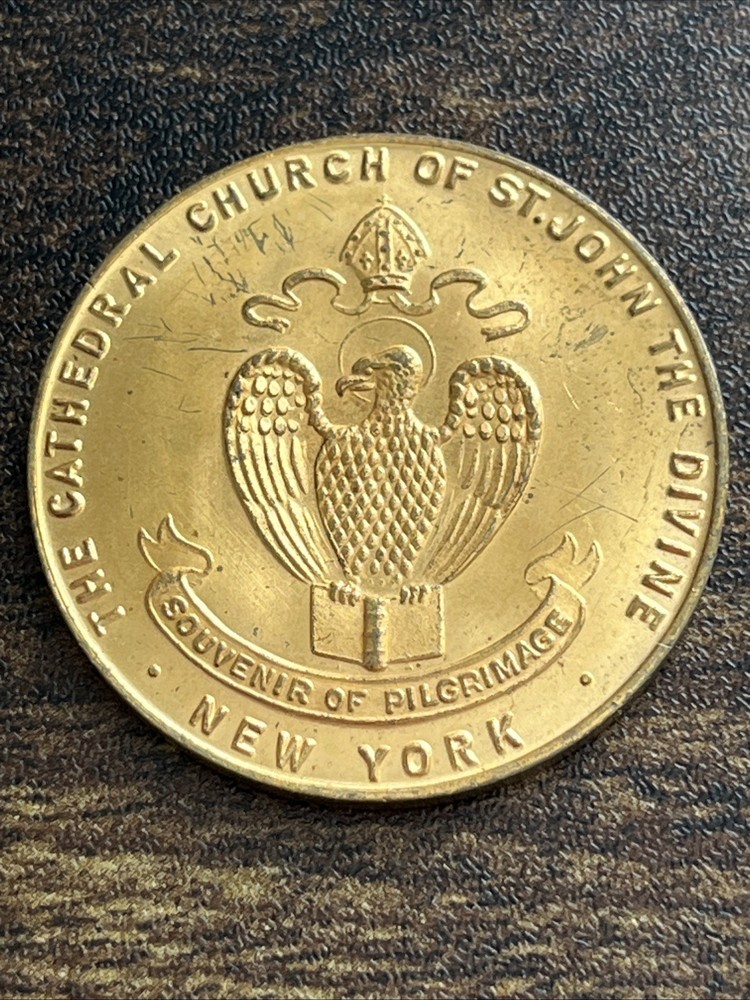 Cathedral Church of St. John The Divine New York Rare Vtg Medal Token Coin TC897