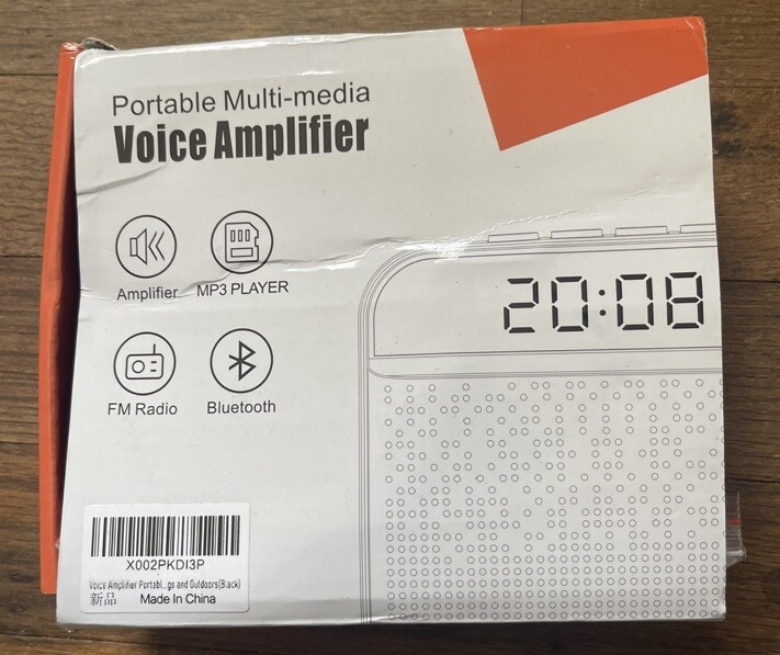 NEW Portable Bluetooth Multi-Media Voice Amplifier FM Radio MP3 Player