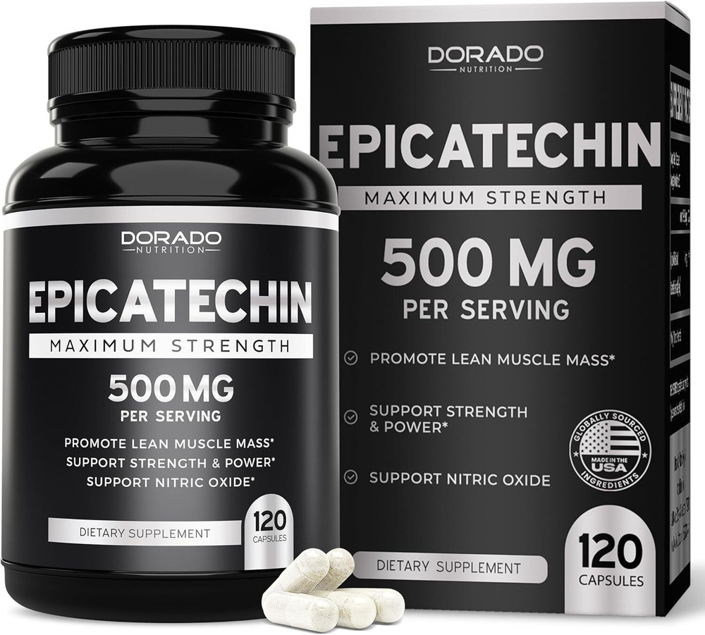 Epicatechin Extract 500mg Per Serving - (120 Capsules) - Supports Lean...