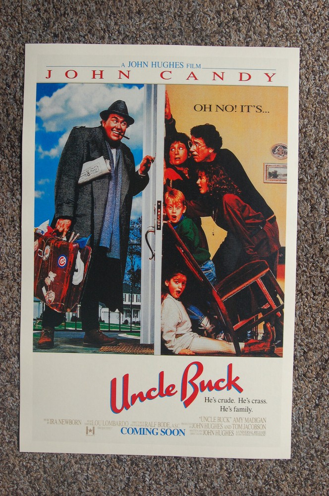 Uncle Buck Vintage Lobby Card Movie Poster Featuring John Candy