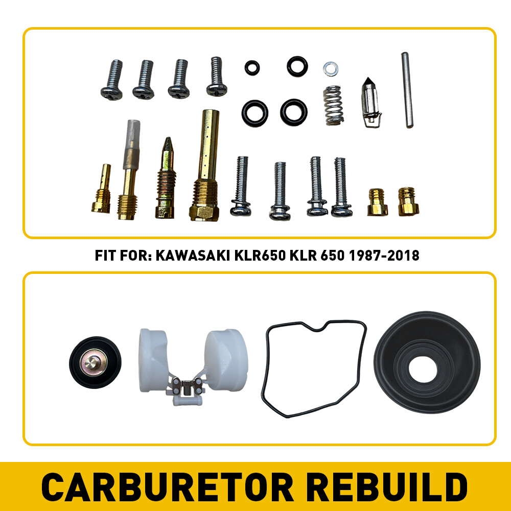 Carburetor Rebuild Repair Accessories Kit For Kawasaki KLR650 KLR 1987-18 650 M
