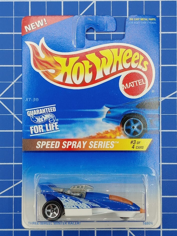 VINTAGE 1996 HOT WHEELS XT-3 #551 SPEED SPRAY SERIES 3/4 NIP Diecast Model Car