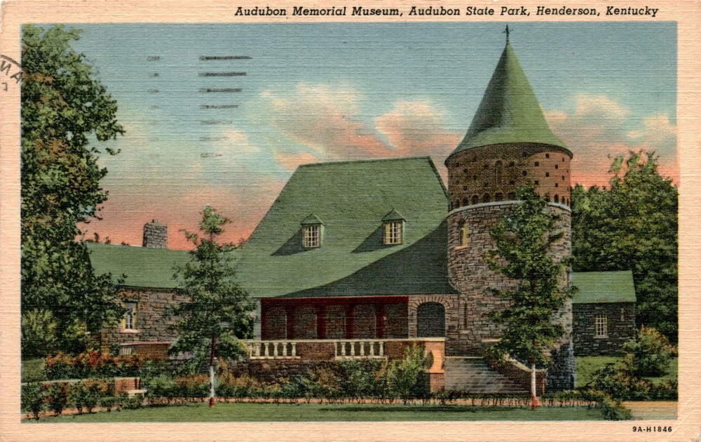 Audubon Memorial Museum, Audubon State Park, Henderson, Kentucky, Postcard