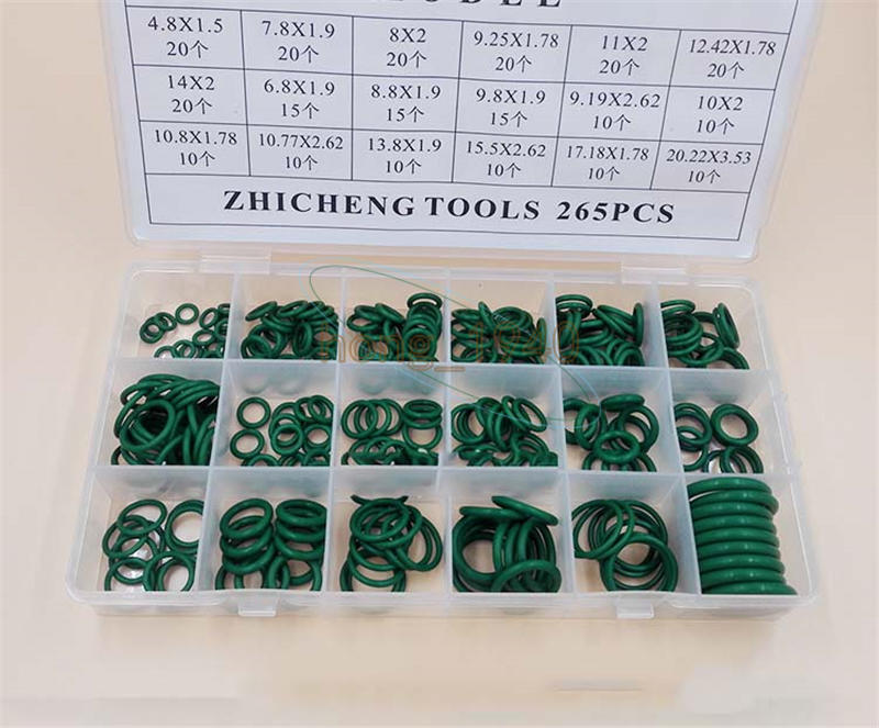 R134a 265Pcs 18 Size Car Air Conditioning Rubber O Ring Set Gasket Seal Kit