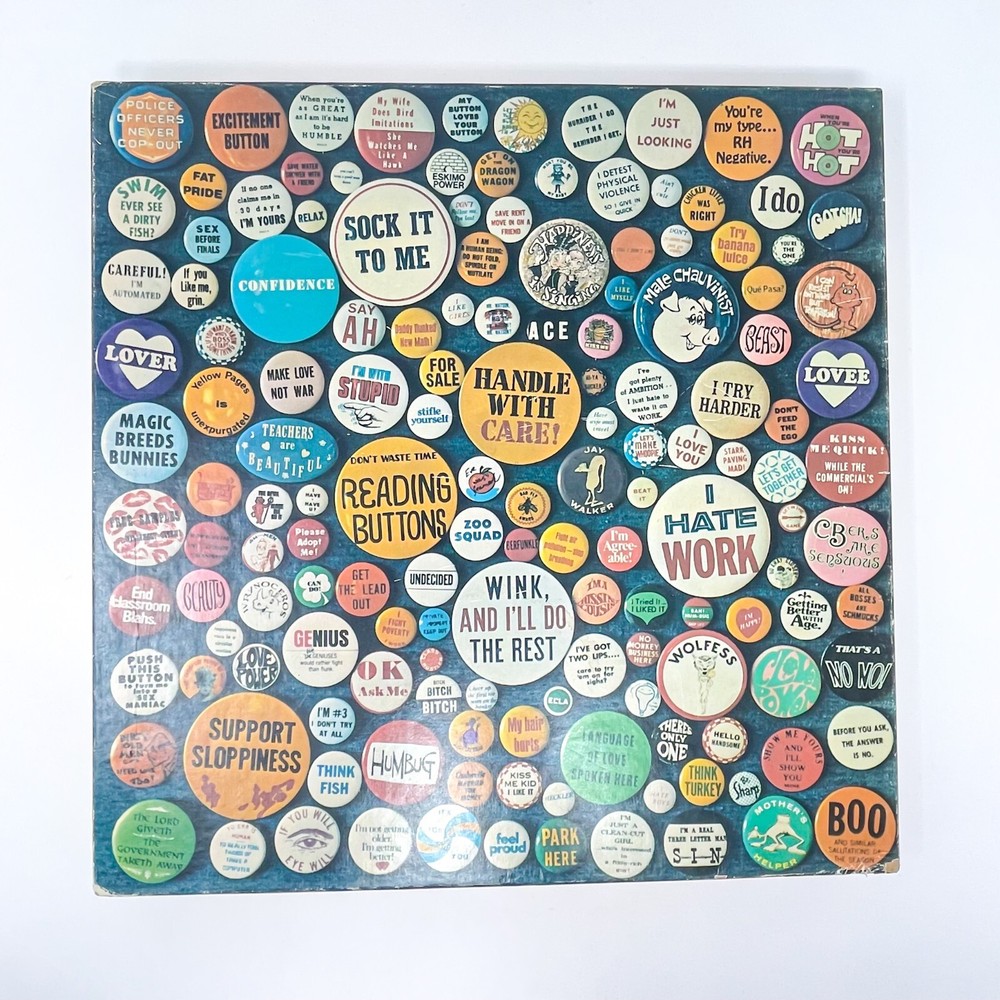 Vintage 1983 Eaton Treasure Collection BUTTON TALK 500+ Pc Puzzle COMPLETE