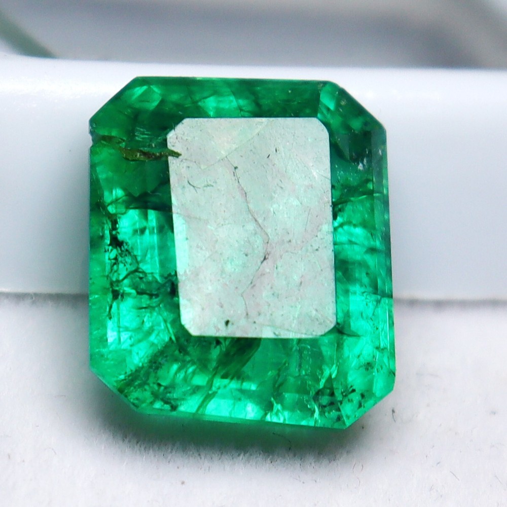 AAA Certified Natural Colombian Green Emerald 8.85 Ct Loose Gemstone Emerald Cut-image