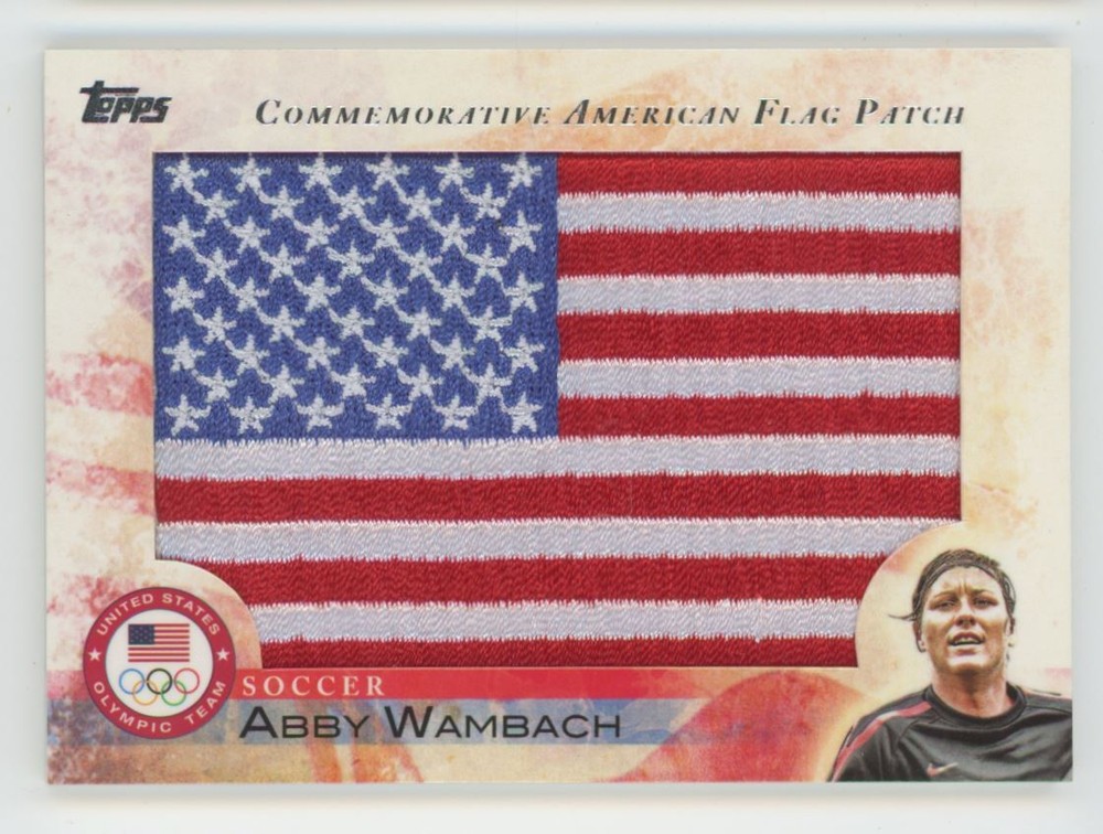 Abby Wambach 2012 Topps Olympic American Flag Patch #FLP-AW-image