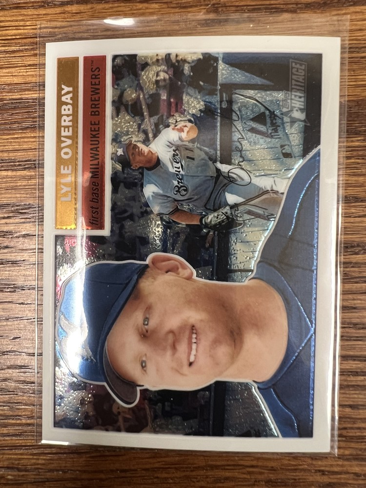 2005 Topps Heritage THC57 Lyle Overbay Chrome Refractor /556