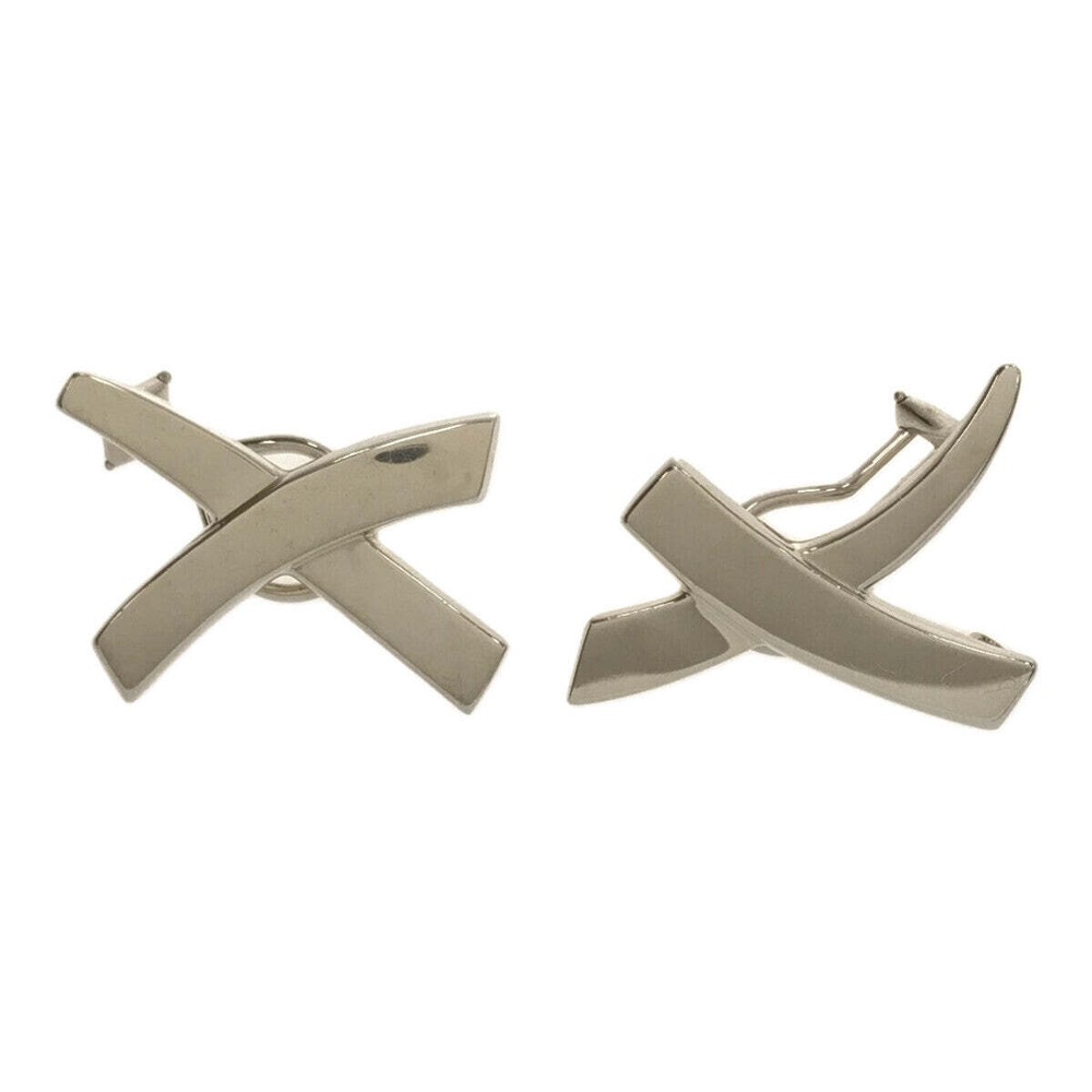 Tiffany & Co. Paloma Picasso Kiss Earrings Silver 925 Approx 10.8 g Used