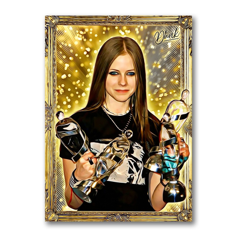 Avril Lavigne Gold Getter Sketch Card Limited 01/30 Dr. Dunk Signed Art