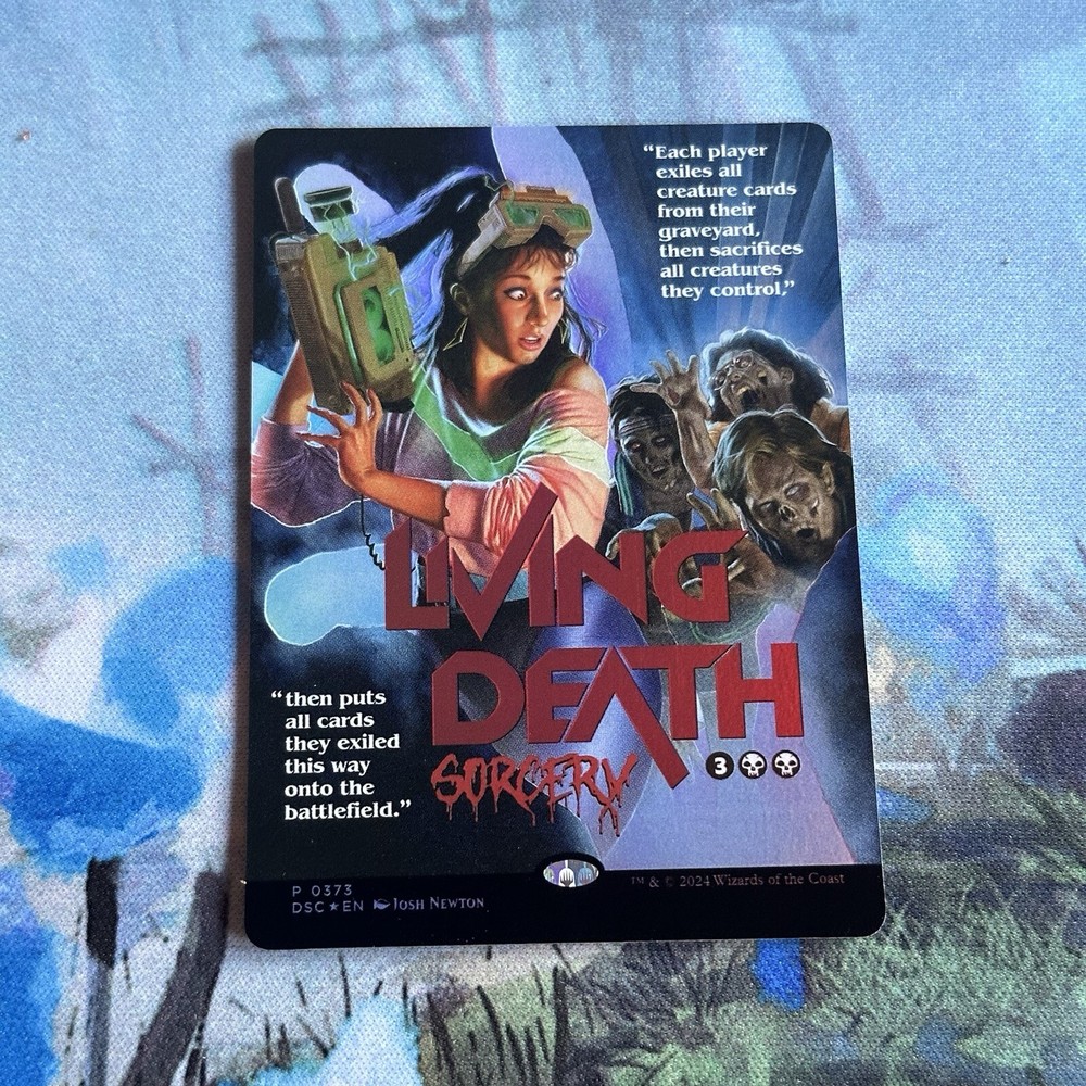 Living Death Poster Showcase Foil, MTG Single, Duskmourne 0373 Near Mint