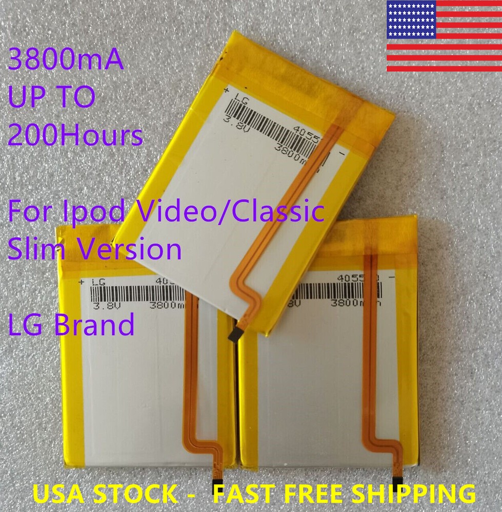 LG 3800mah Battery Upgrade Replacement for iPod Classic 6th 7th Video 5th Lot✅