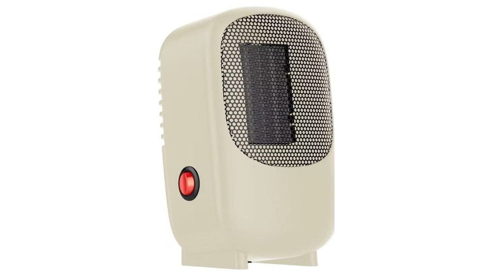 400W Personal Electric Ceramic Mini Heater for Home,Indoor Use Only,Vanilla, New