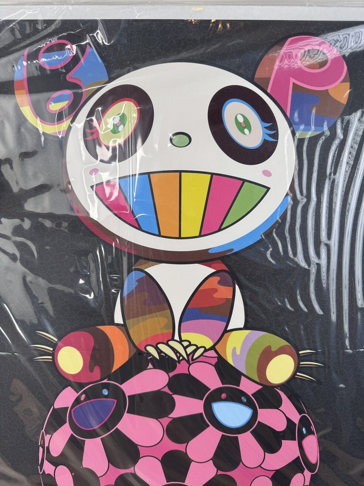 【AUTHENTIC】NEW BLACKPINK x Takashi Murakami Pandakashi BLACK Print - Limited Ed