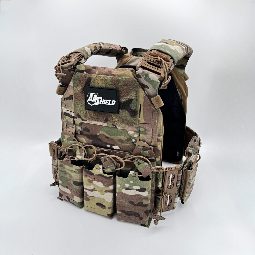 AA SHIELD IRON ARMADILLO LVPC Tactical Plate Carrier with Pouches Bundle-image