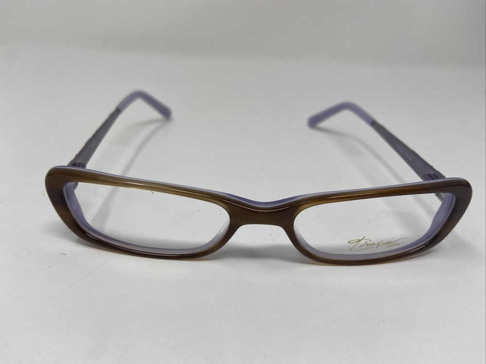 Thalia Eyewear Eyeglasses Frame ABEJA 48-16-145 Brown Purple Full Rim KH25-image