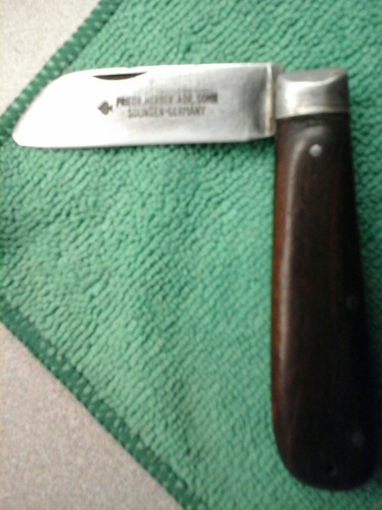 Fried Herder Abr. Son Solingen, Germany Bare head Jack Pocket Knife 1800's-image