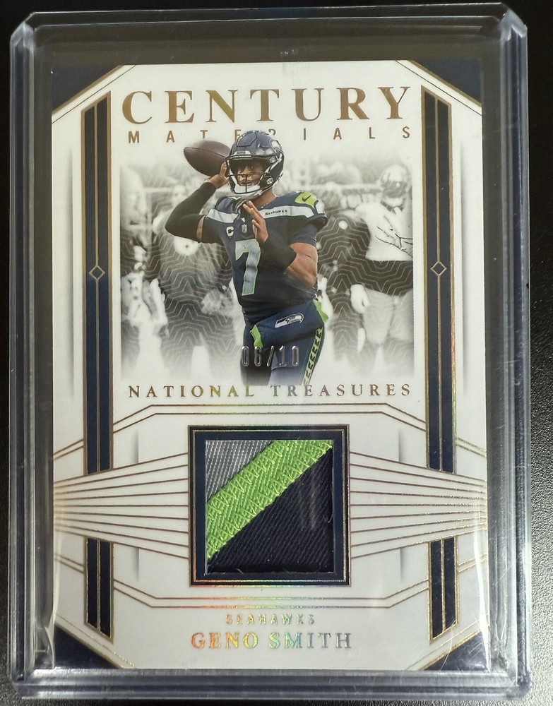 2023 National Treasures Geno Smith /10 Century Materials Seattle Seahawks