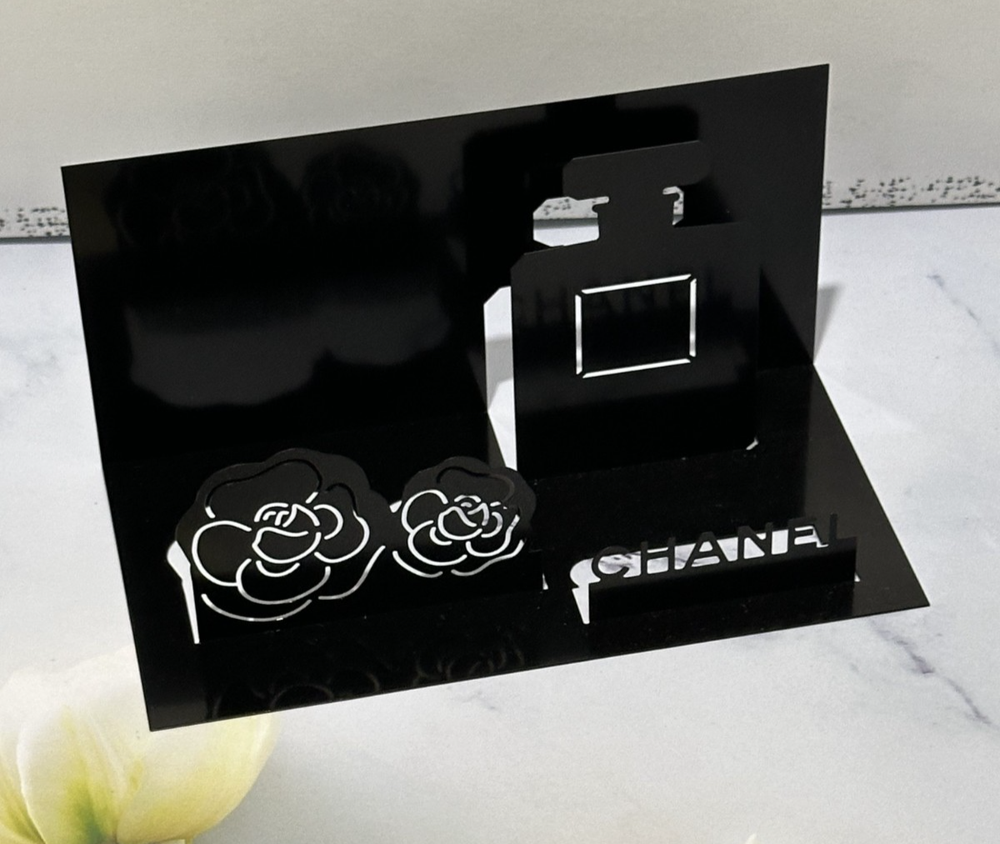 Chanel Camelia Store Display Black CHANEL N°5 Perfume Limited