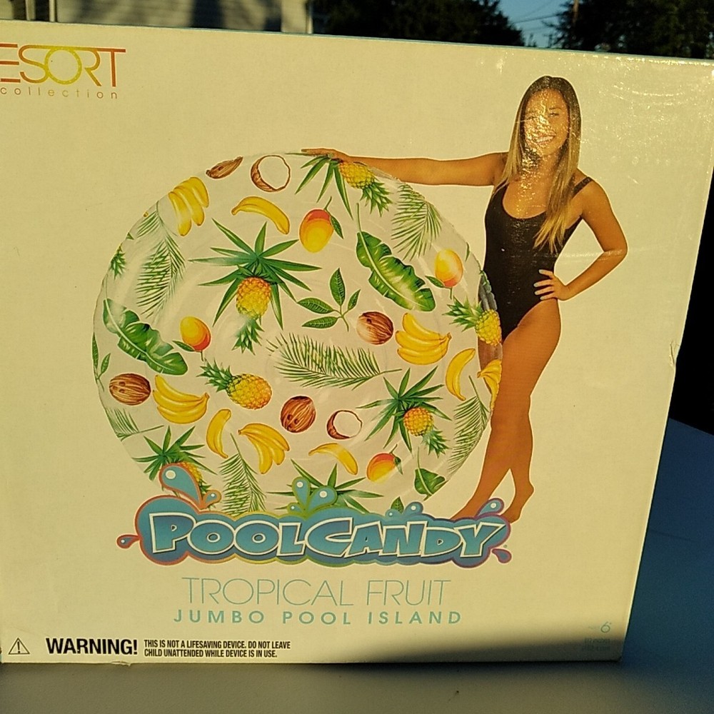 Pool Candy Tropical Fruit Jumbo Pool Island Float Pineapple Coconut Bananas